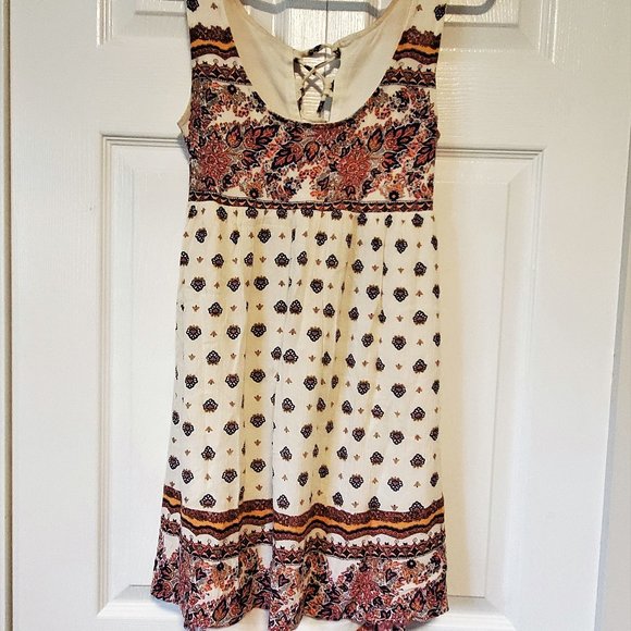 O'Neill Lined Hi/Low Dress Open Back Ties - Picture 1 of 4